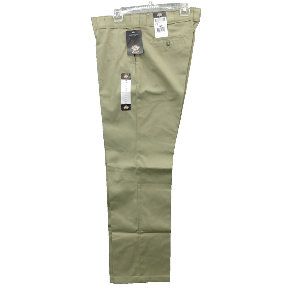 Dickies 774 Womens Work Pants Size 14T Beige Twill Original Fit Straight Leg New